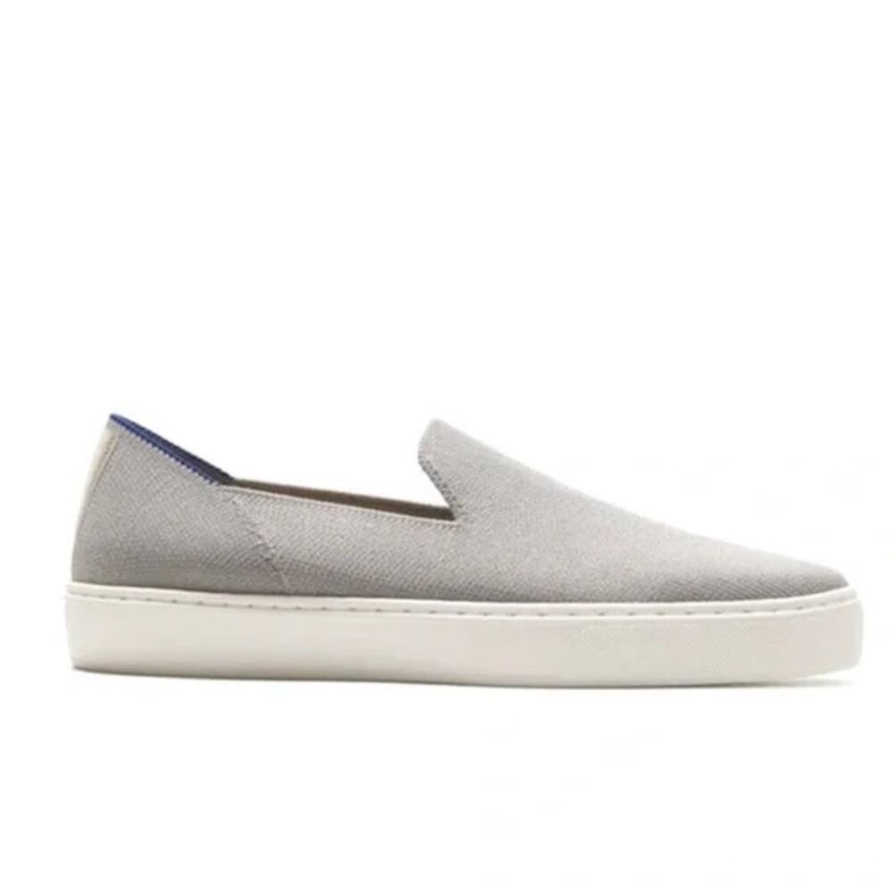 Rothy’s The Driver Iron Gray Herringbone Slip-On Loafers Size 10